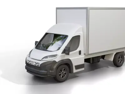 Fiat e-Ducato L2H2 2024 Box Truck 3D model