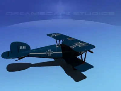 Albatross DIII Fighter 3D model by Dreamscape from CGTrader (Rigged)