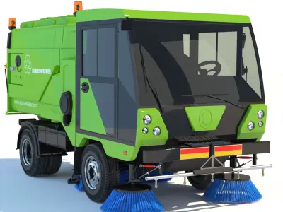 Street Sweeper Scarab 3D model