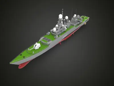 Jiangwei Class frigate 3D model