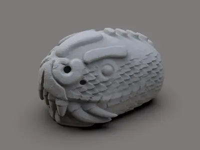 Azteca Serpents head 3D print model
