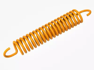 Extension Spring 3D print model