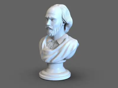 William Shakespeare Bust 3D print model