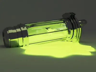 Ooze broken canister radioactive mutagen  3D model