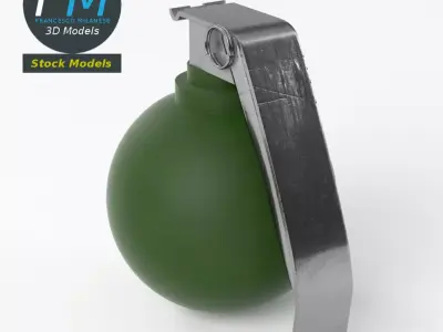 Fragmentation grenade Free 3D model