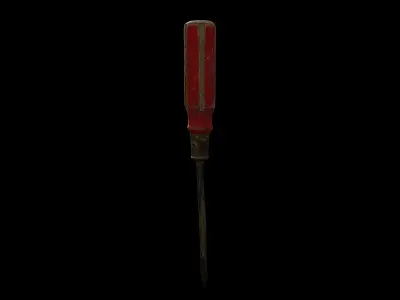 Anydrafts Screwdriver 01 Low-poly 3D model