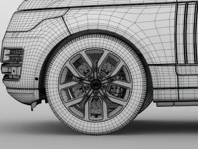 Range Rover SVAutobiography Dynamic 2018 wheel 3D model