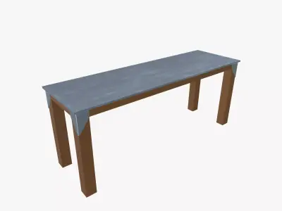 Industrial Work Bench Low-poly 3D model purchase