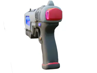 Gun 3d Model  Low-poly 3D model