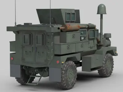 Cougar 4x4 MRAP 3D model purchase