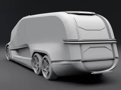 Concept electric truck scale model  3D print model