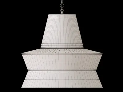 Amtiaz Silver Ceiling Light ML911-S Low-poly 3D model