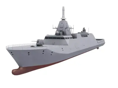 Mogami-class frigate 3D model