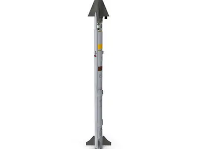 Aim 9 Sidewinder Missile Low-poly 3D model
