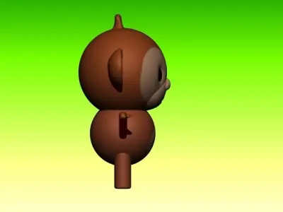 Monkey 3D model buy