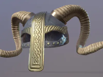 Warrior Halmet Low-poly 3D model