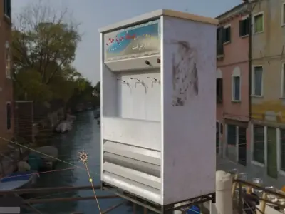 Water Cooler machine Free low-poly 3D model