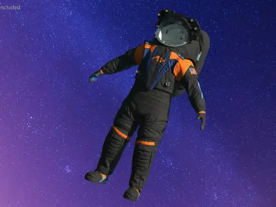 NASA Axiom Spacesuit Empty 3D model