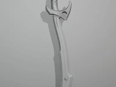 Fantasy Melee Weapon A1 Low-poly 3D model