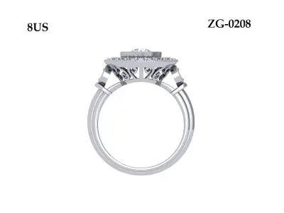 Wedding Ring  3D print model 254