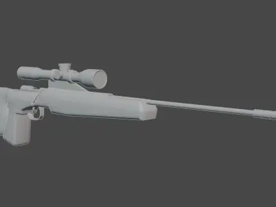 Sniper SP66 Free low-poly 3D model