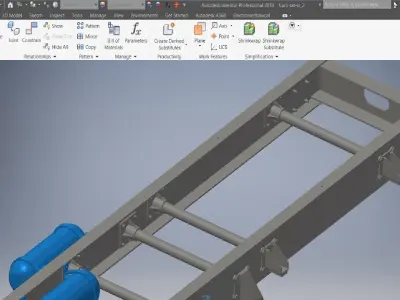 Truck chassis design  3D model