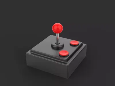 Retro Joystic 3D model