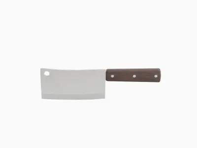 Meat Cleaver A 02 Low-poly 3D model