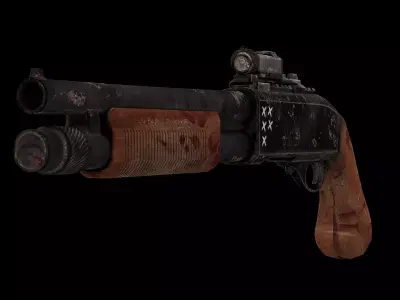 Zombie Shotgun 3D model