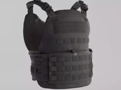 Tactical Bullet Proof Vest - PBR Lowpoly Game Ready Low-poly 3D model