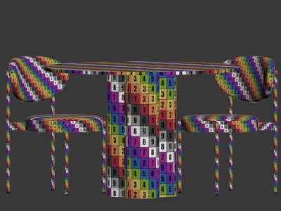 Dining Set 69 3D model