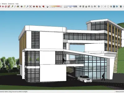 Sketchup Hotel K6 3D model