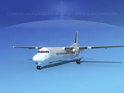 Fokker F-60 Unmarked 4 3D model