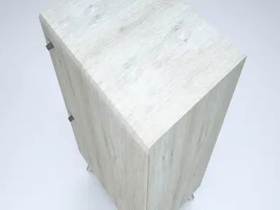 Tall Modern Cabinet Low-poly 3D model