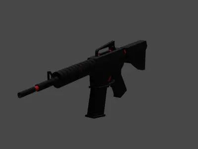 Rifle ar - Low-poly 3D model buy