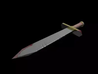 Sword Low Poly Free low-poly 3D model