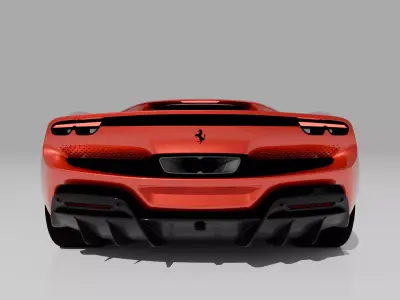 Ferrari 296 GTB 2023 Game and Cinematic Ready Realistic Low-poly 3D model purchase