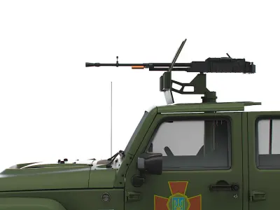 Jeep Gladiator 75th Machine Gun 2022 3D model