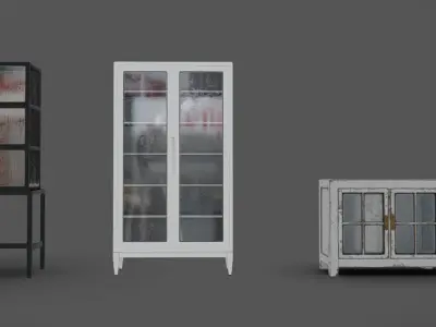 Furniture Pack 09 Low-poly 3D model