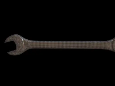 wrench KEY Low-poly 3D model purchase