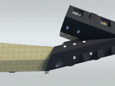 Classical European Buildings Low-poly 3D model