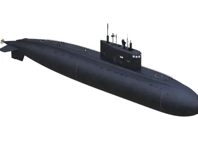 Diesel Electric Submarine Kilo Class Russian 3D model