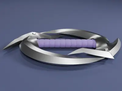 Dual sickle shadow fang 3D model for game 3D model