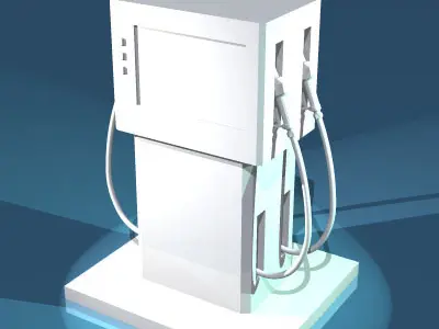 Gas pump 3D model buy