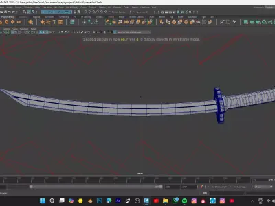 SWORD MODEL Low-poly 3D model buy