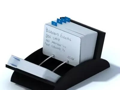 Office Gadget Rolodex 3D model
