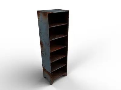 Rusted Metal Stand Low-poly 3D model
