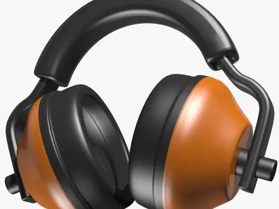 Ear Sound Protectors 3D model