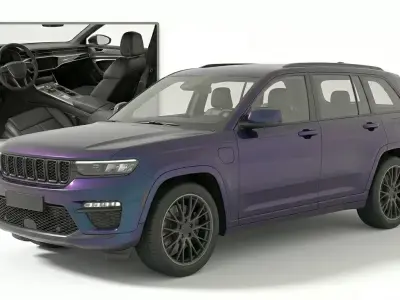 Jeep Grand Cherokee 4xe Purple Pearlescent 3D model
