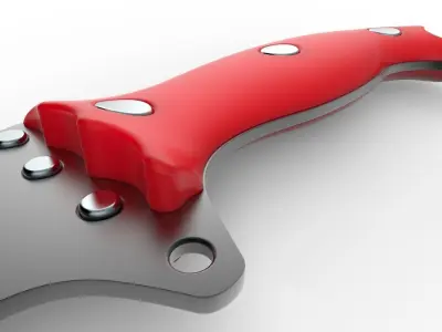 Knife Red Sun 3D model